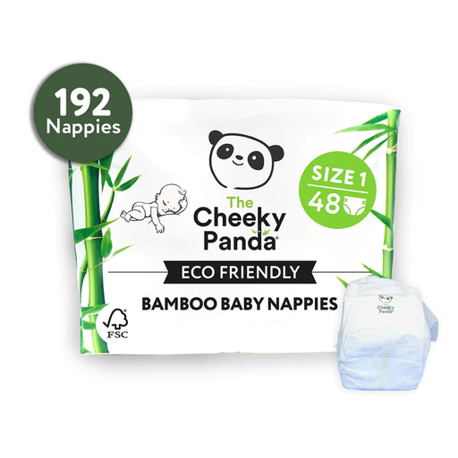 [11583] Cheeky Panda Bamboo Nappies - Size 1 48pc