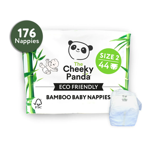 [11584] Cheeky Panda Bamboo Nappies - Size 2 44pc