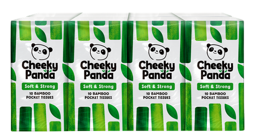 [11309] Cheeky Panda Bamboo Pocket Tissue - MPK Soft and Strong (8x10 tissues)