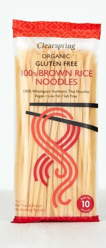 [6706] Clearspring Organic Noodles - Gluten Free 100% Brown Rice CS121 X 10 X 200g
