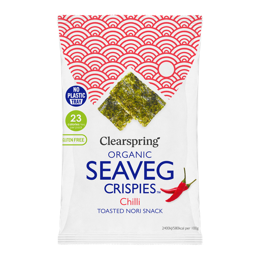 [12985] Clearspring Speciality Sea Veg - Organic Seaveg Crispies Chilli SVC0203 X 20 X 4g