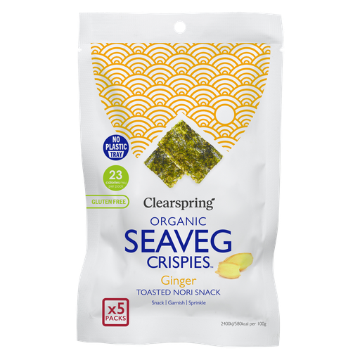 [12862] [30% OFF] Clearspring Speciality Sea Veg MPK - Organic Crispies Ginger SVC0304 X 6 X (5X4g)
