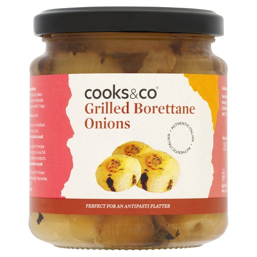 [13824] Cooks and Co Veg Jars - Grilled Borettane Onions X 6 X 280g