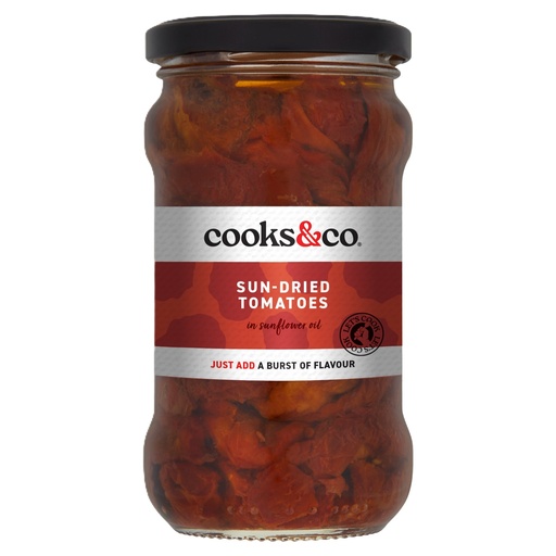 [13834] Cooks and Co Veg Jars - Sundried Tomatoes X 6 X 280g