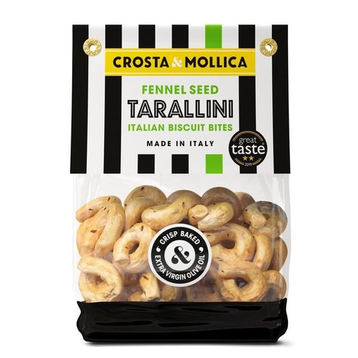 [11327] [15% OFF] Crosta and Mollica Tarallini - Fennel Seed X 8 X 180g