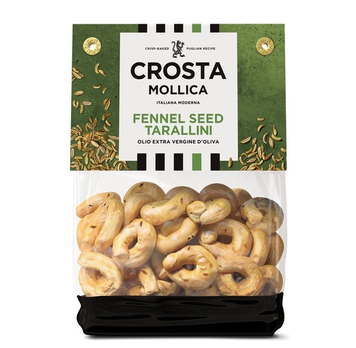 [11327] Crosta and Mollica Tarallini - Fennel Seed X 8 X 180g