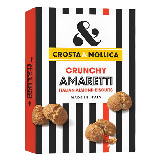 [13017] [PRODUCTION ISSUE] [15% OFF] Crosta and Mollica Almond Biscuits - Crunchy Amaretti X 8 X 140g