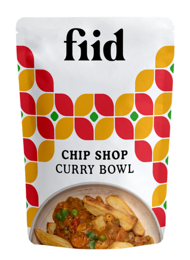 [11158] Fiid Vegan Ready Meals - Chip Shop Curry Bowl X 8 X 275g