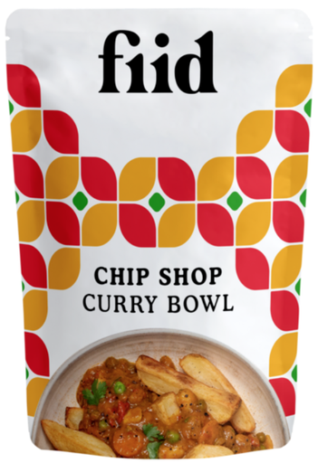 [11158] Fiid Vegan Ready Meals - Chip Shop Curry Bowl X 8 X 275g