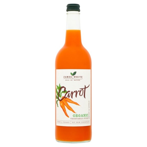 [9968] James White Organic Juices - Carrot X 6 X 75cl