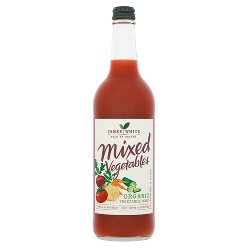 [9972] James White Organic Juices - Mixed Vegetable X 6 X 75cl
