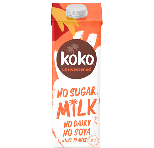 [6650] Koko Dairy Free Coconut Drink - AMBIENT UHT Unsweetened X 6 X 1L