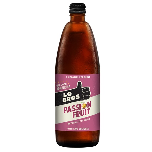 [13513] [15% OFF] Lo Bros Kombucha - LARGE Passion Fruit X 6 X 750ml