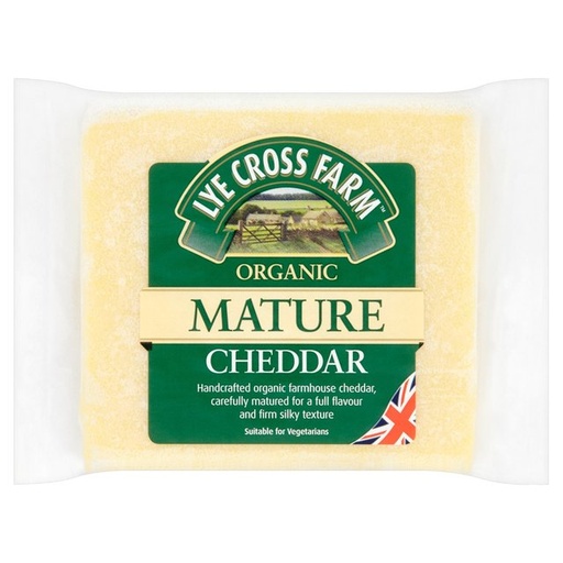 [2467] Lye Cross Organic Cheddar Block - Organic Mature 245g