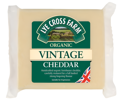 [3057] Lye Cross Organic Cheddar Block - Organic Vintage 245g