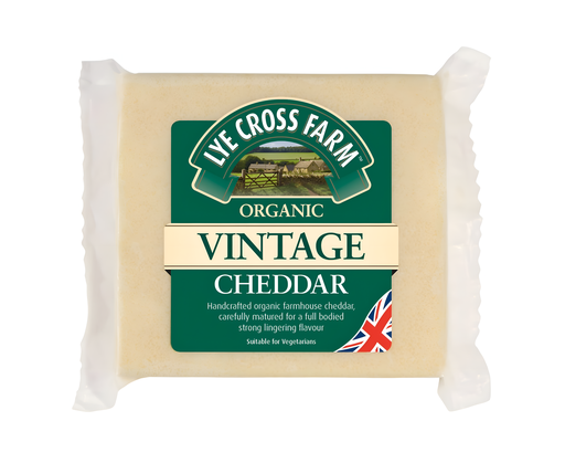 [3057] Lye Cross Organic Cheddar Block - Organic Vintage 245g