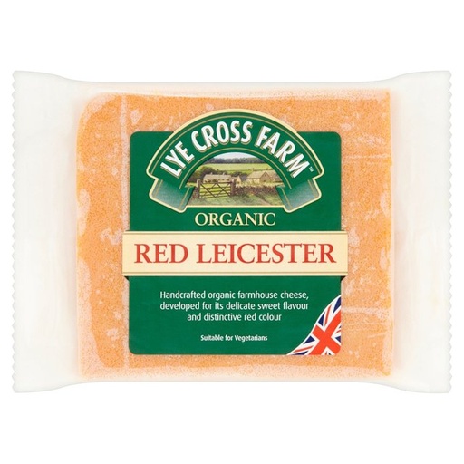 [3142] Lye Cross Organic Cheddar Block - Organic Red Leicester 245g