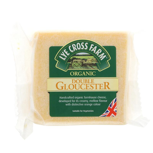[5100] Lye Cross Organic Cheddar Block - Organic Double Gloucester 245g
