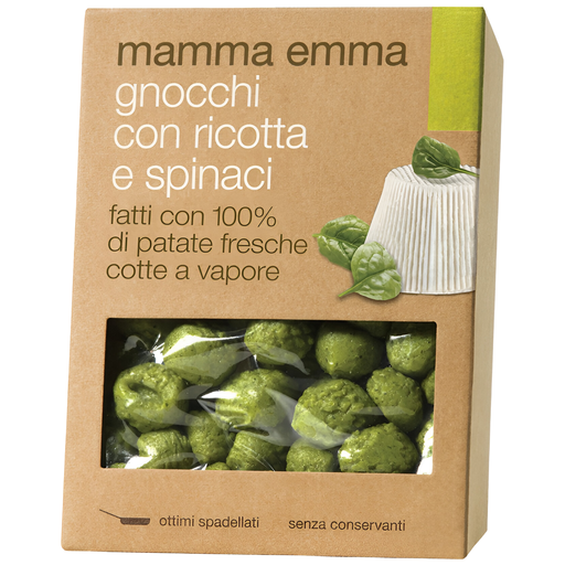[11140] Mamma Emma Potato Gnocchi - Ricotta & Spinach 400g