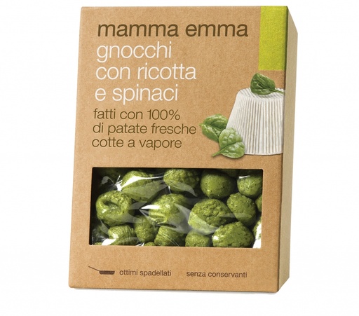 [11140] Mamma Emma Potato Gnocchi - Ricotta & Spinach 400g