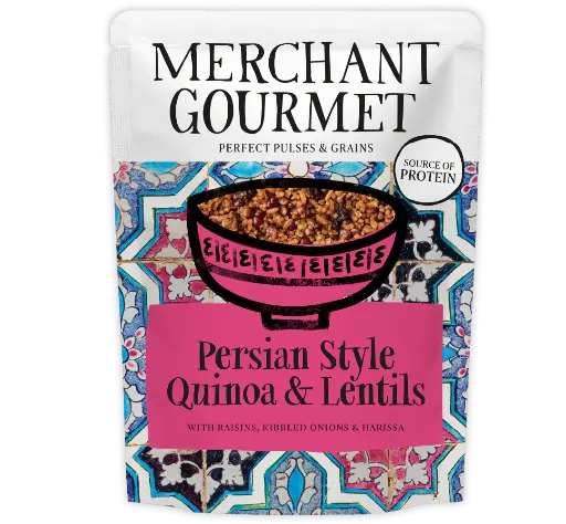 [11693] Merchant Gourmet Cooked Grains - Persian Style Quinoa & Lentils X 6 X 250g