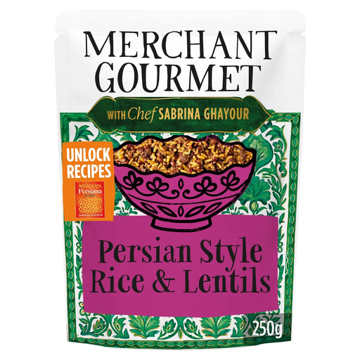 [11693] Merchant Gourmet Cooked Grains - Persian Style Rice and Lentils X 6 X 250g