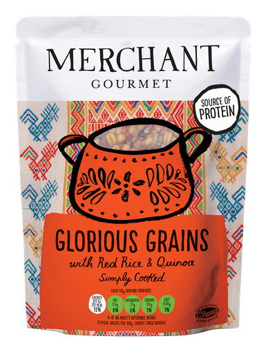 [12442] [15% OFF] Merchant Gourmet Cooked Grains - Glorious Grains Red Rice & Quinoa Mix X 6 X 250g
