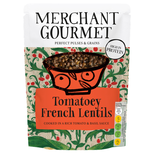 [11689] Merchant Gourmet Cooked Pulses - Tomatoey Lentil French X 6 X 250g