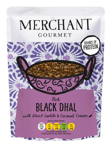 [12450] [15% OFF] Merchant Gourmet Cooked Pulses - Black Dhal X 6 X 250g