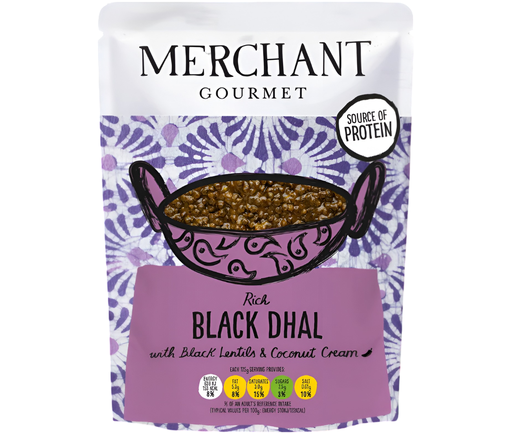 [12450] Merchant Gourmet Cooked Pulses - Black Dhal X 6 X 250g