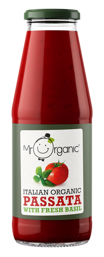 [4967] Mr Organic Passata - Basil X 12 X 690g