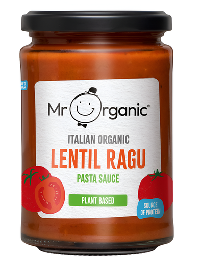 [10966] Mr Organic Pasta Sauce - Lentil Ragu X 6 X 350g