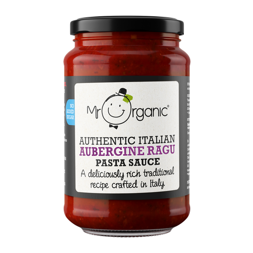 [13425] [15% OFF] Mr Organic Pasta Sauce - JAR Aubergine Ragu X 6 X 350g