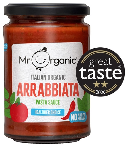 [4943] Mr Organic Pasta Sauce - Chilli Arrabiata X 6 X 350g