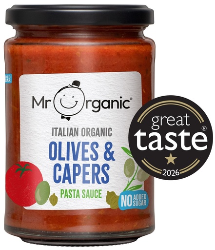 [4946] Mr Organic Pasta Sauce - Olives & Capers X 6 X 350g