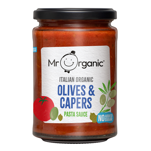 [4946] Mr Organic Pasta Sauce - Olives & Capers X 6 X 350g