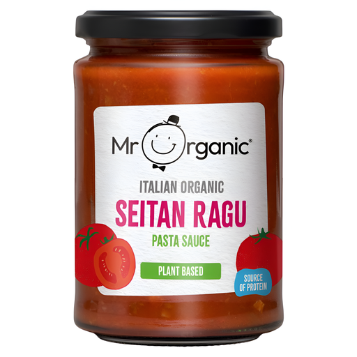 [6601] Mr Organic Pasta Sauce - Vegetarian Seitan Ragu X 6 X 350g