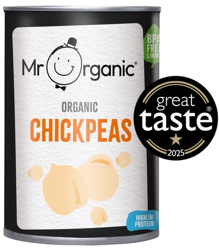 [11268] Mr Organic Vegetable & Pulse Cans - Chick Peas X 12 X 400g
