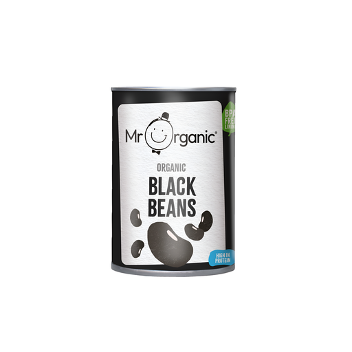 [11272] Mr Organic Vegetable & Pulse Cans - Black Beans X 12 X 400g
