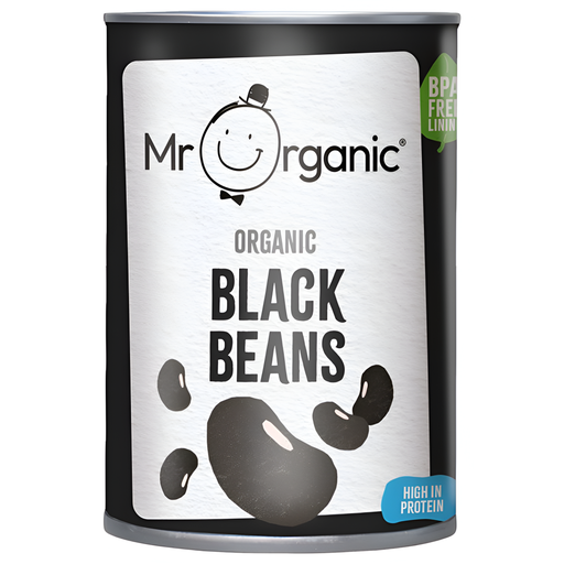 [11272] Mr Organic Vegetable and Pulse Cans - Black Beans X 12 X 400g