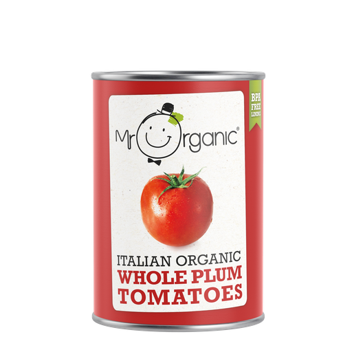 [4963] Mr Organic Vegetable Cans - Plum Tomato X 12 X 400g