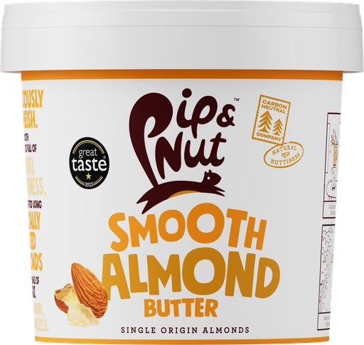[8129] Pip and Nut Almond Butter - LARGE Smooth X 3 X 1kg