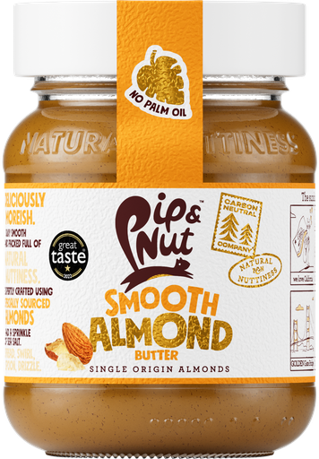 [9342] Pip and Nut Almond Butter - SMALL Smooth X 6 X 170g