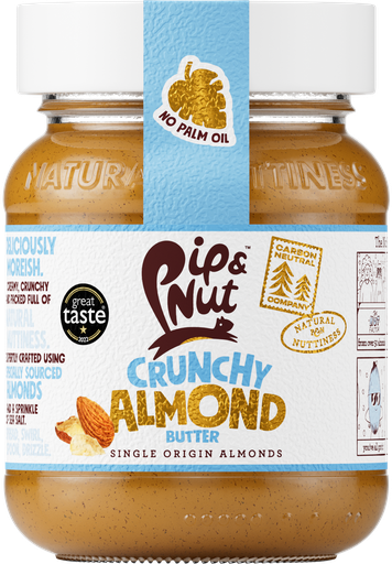 [9344] Pip and Nut Almond Butter - SMALL Crunchy X 6 X 170g