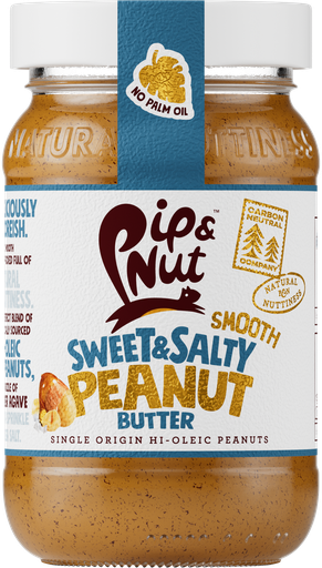 [10617] [15% OFF] Pip and Nut Peanut Butter - SMALL Sweet and Salty Smooth X 6 X 300g