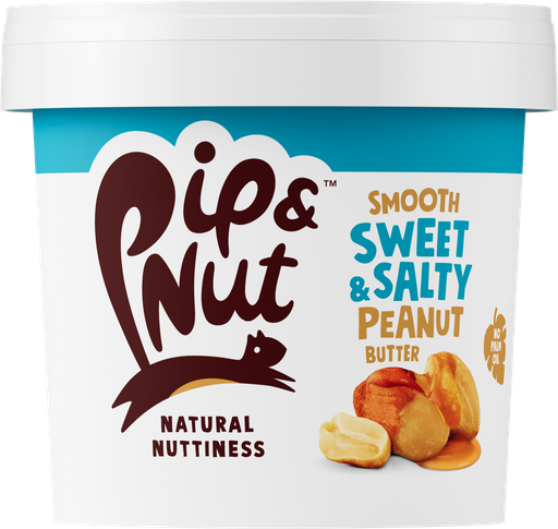[13771] Pip and Nut Peanut Butter - LARGE Sweet and Salty Smooth X 3 X 1kg