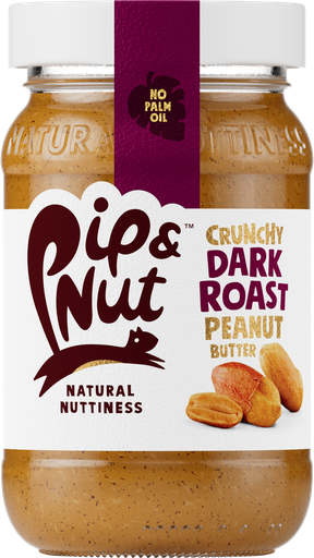 [9341] Pip and Nut Peanut Butter - SMALL Dark Roast Crunchy X 6 X 300g