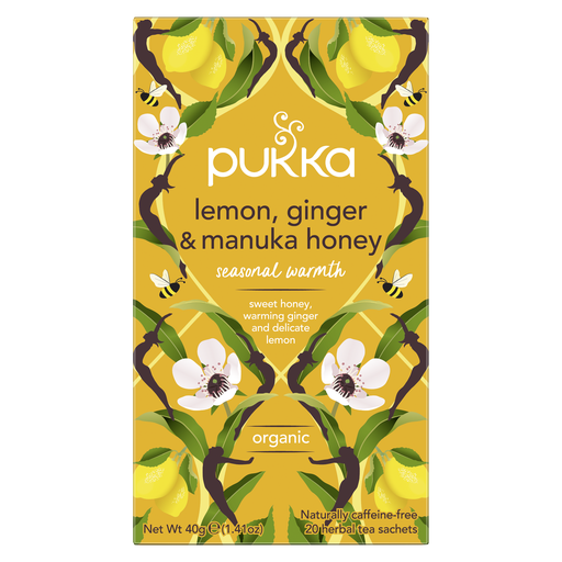 [4650] [15% OFF] Pukka Organic Teas - Lemon, Ginger & Manuka Honey X 4 X 20pc