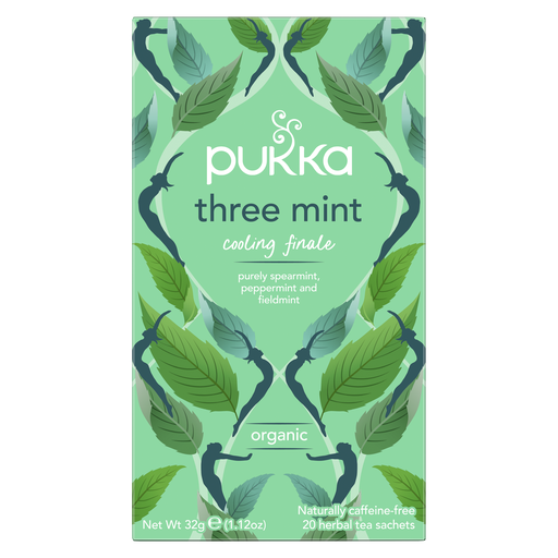 [4660] [20% OFF] Pukka Organic Teas - Three Mint X 4 X 20pc