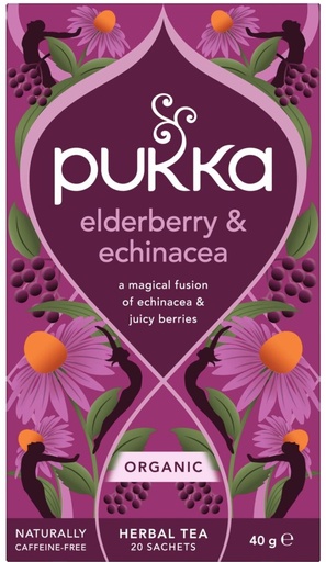 [4751] Pukka Organic Teas - Elderberry & Echinacea X 4 X 20pc